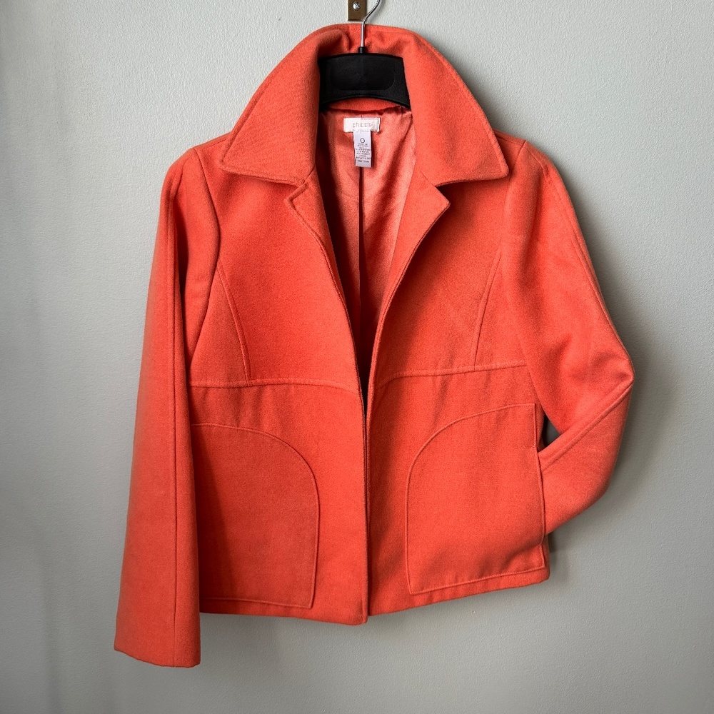 Soft Fleece Short Jacket - Open Front - Picture 1 of 16